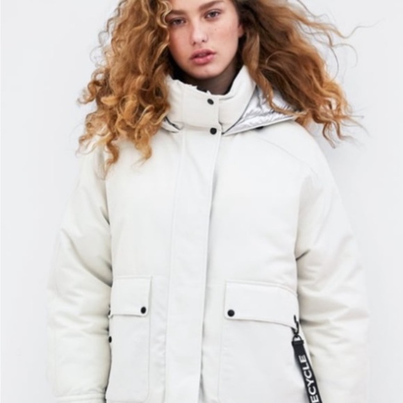 ZARA RECYCLED CAPSULE Oversized Puffer Jacket - Picture 1 of 7